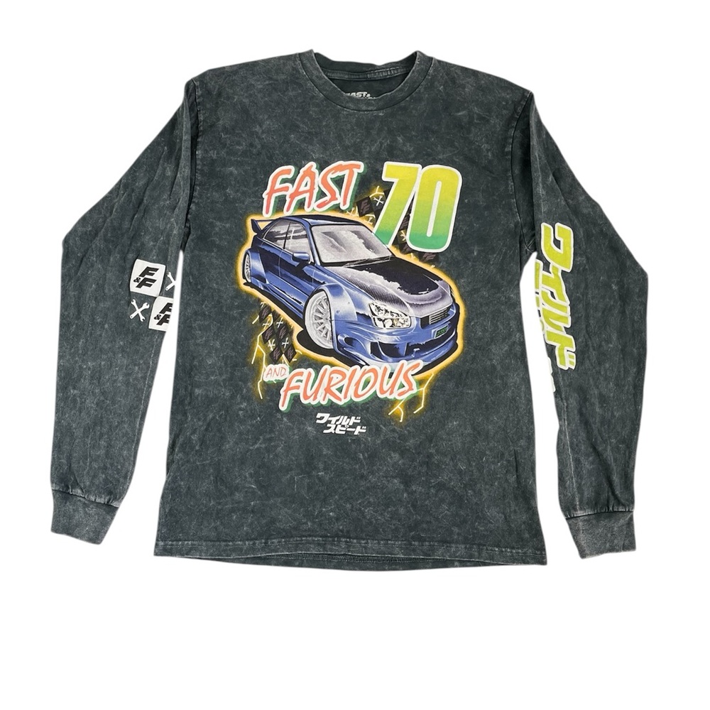 Universal Fast and Furious Gray Short Sleeve Tee